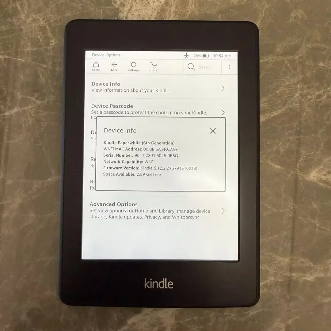 電子書籍リーダー本体 Kindle PaperWhite 4 (2018) WiFi, 8GB Amazon Kindle Paperwhite 4 2018 10th Gen WiFi Waterproof