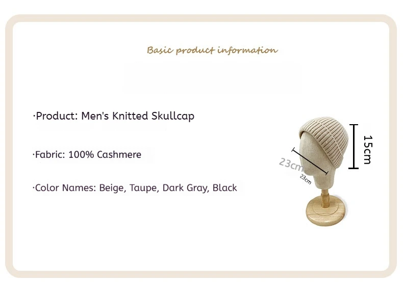 100 % Kaschmir, gestrickt, Trawler-Mütze, Schädeldecke, Uhrenkappen, Herren, einfache, gerippte Fischermütze, Unisex, warme Dockers-Mütze – Detail 1