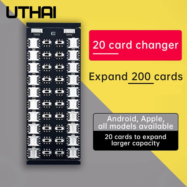 Adaptador de tarjeta SIM con ranura para tarjeta, lector de tarjetas  múltiples, gran capacidad, para iPhone 5/6/7/8/X/XS - AliExpress