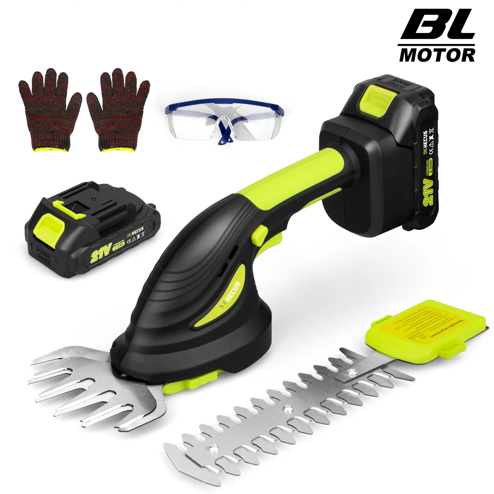 2 In 1 Brushless Electric Hedge Trimmer Cordless Lawn Mower Garden Shears Shrub Trimmer Power Tools for Makita 18V Battery