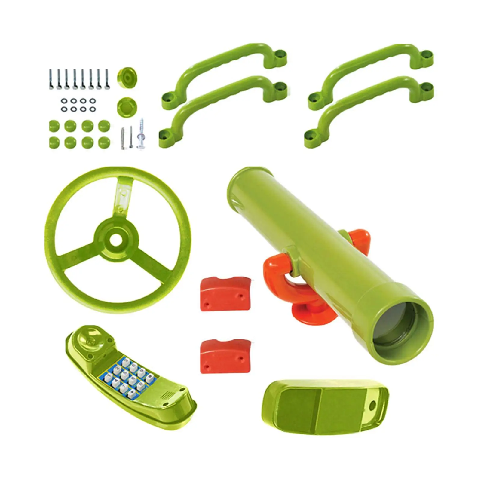 Pirate Ship Parts Steering Wheel Easy to Install Swing Set Attachments for Backyard Jungle play House Tree House Gifts 5
