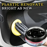 Plastic Renovate Wax - Blackening & Brightening Agent for Car Interiors & Exteriors, Tire Repair & Maintenance Cream, Rubber 2
