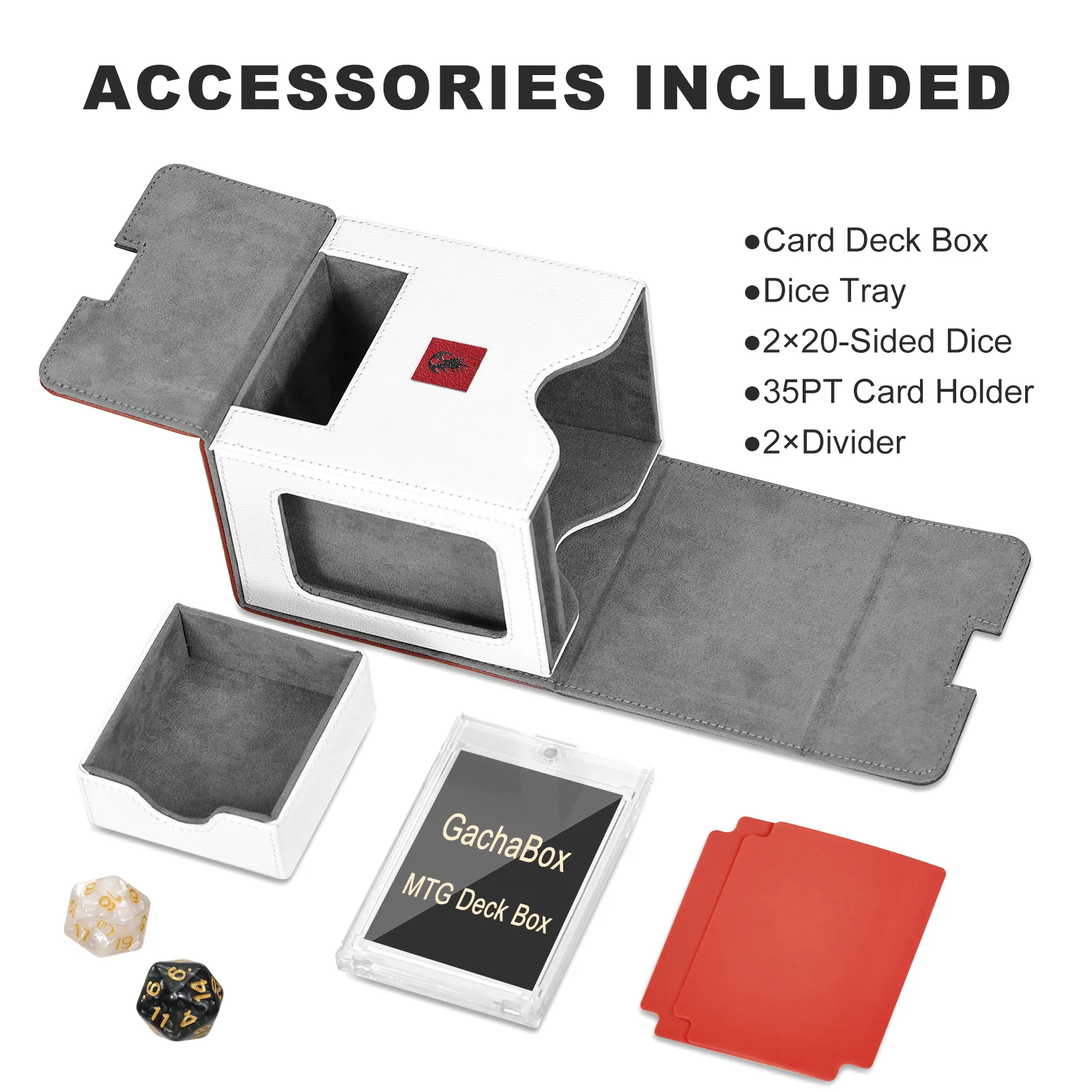 Weigudoc Agnetic Deck Box Copatible Avec TG PTCG Cartes, Boîte De