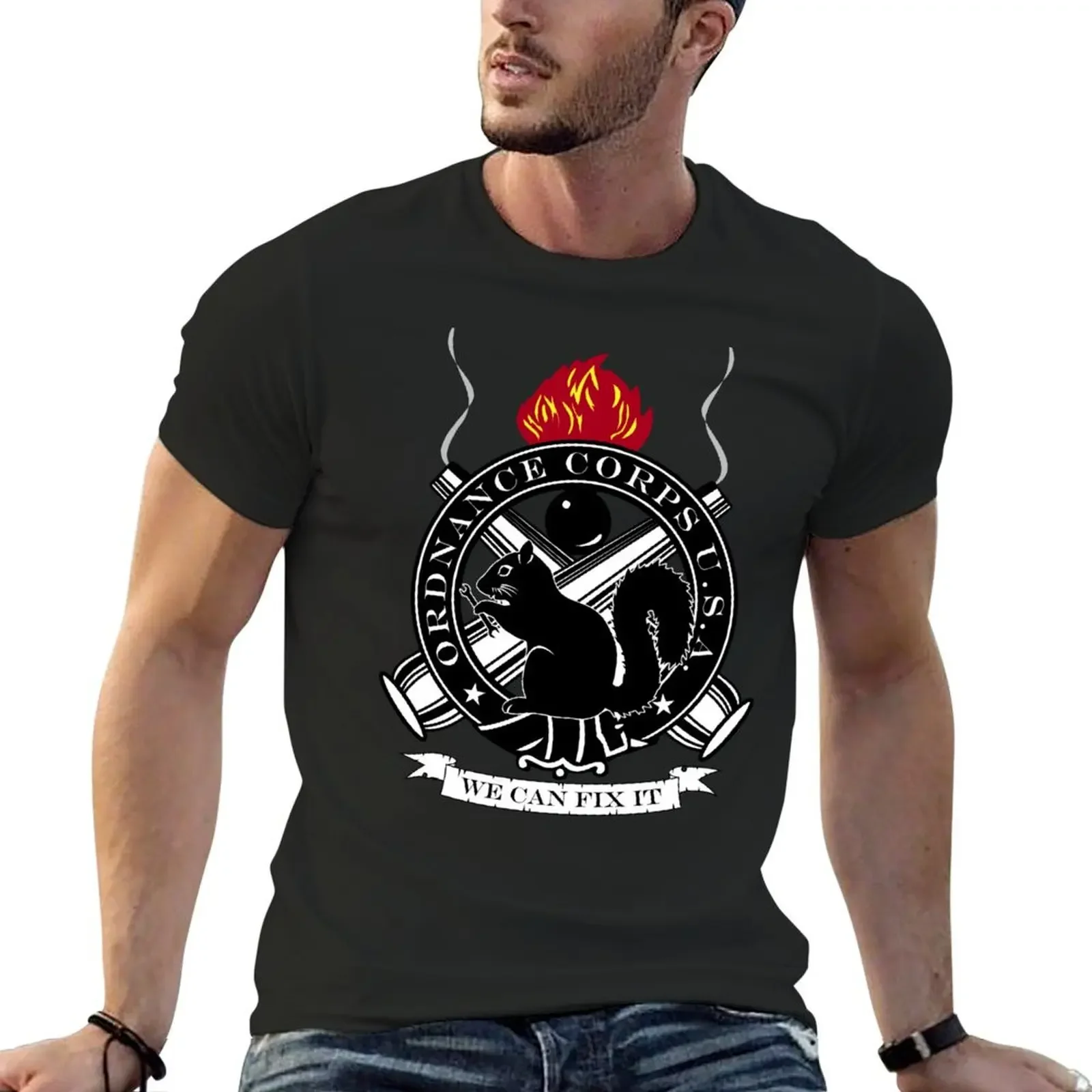 Secret Squirrel Ordnance Corps T-Shirt Customizeds Per Un Ragazzo Plain Mens Clothes