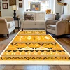 Carpet for Living Room Retro Bohemian Yellow Abstract Large Area Rug Home Decoration Pastoral Ethnic Style Bedroom Mat Ковер 2