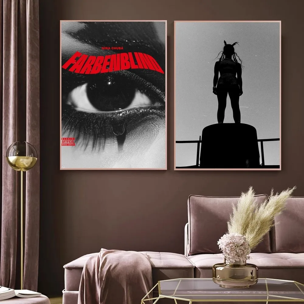 Nina Chuba 018 Leinwand Poster - 60x90cm Deko Für Wohnzimmer & Büro