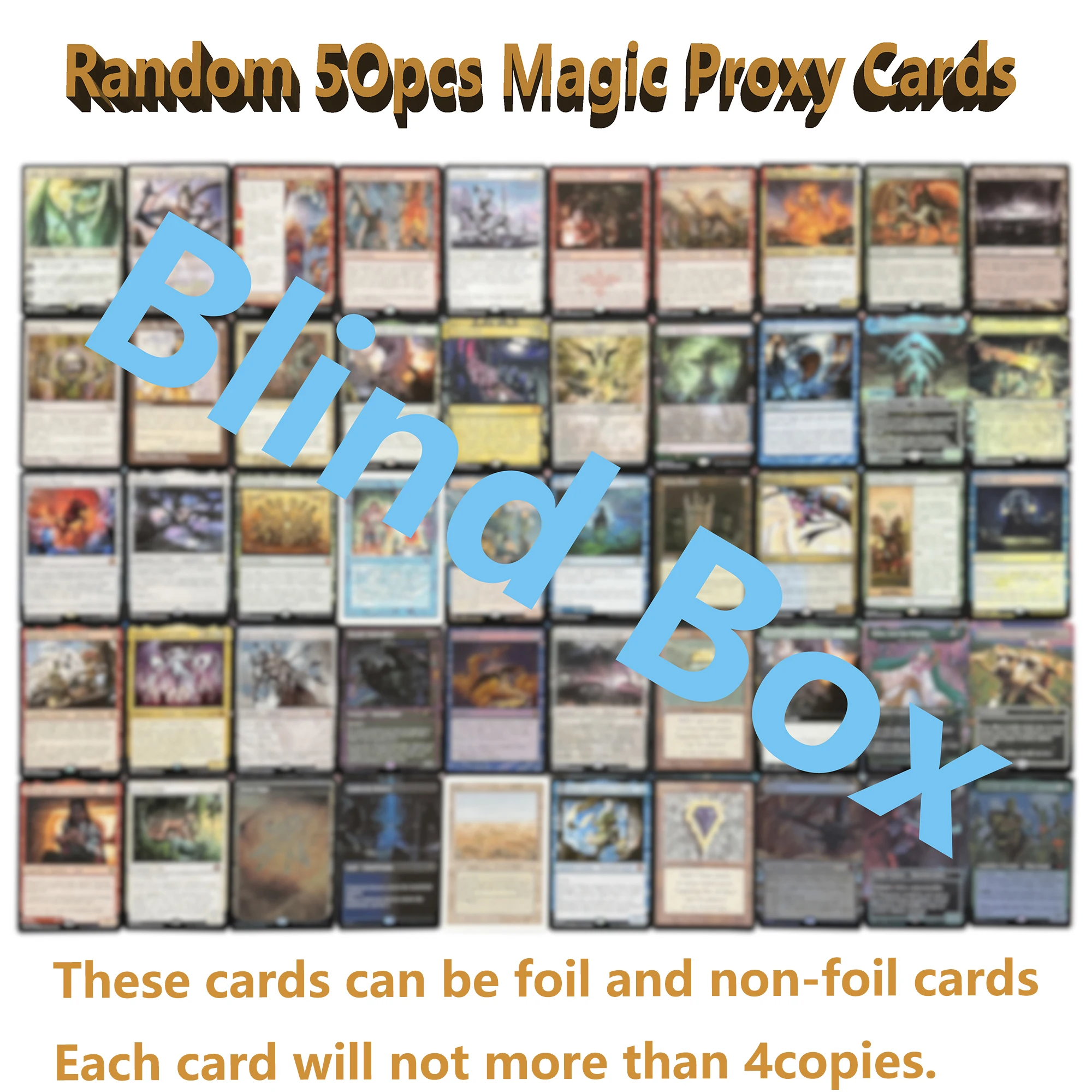 Magic Proxy Cards BL Blind Box Single Cards Game CARDS Standard Playing Board Games TCG/MTG Toy Figures Random 5Opcs playing cards