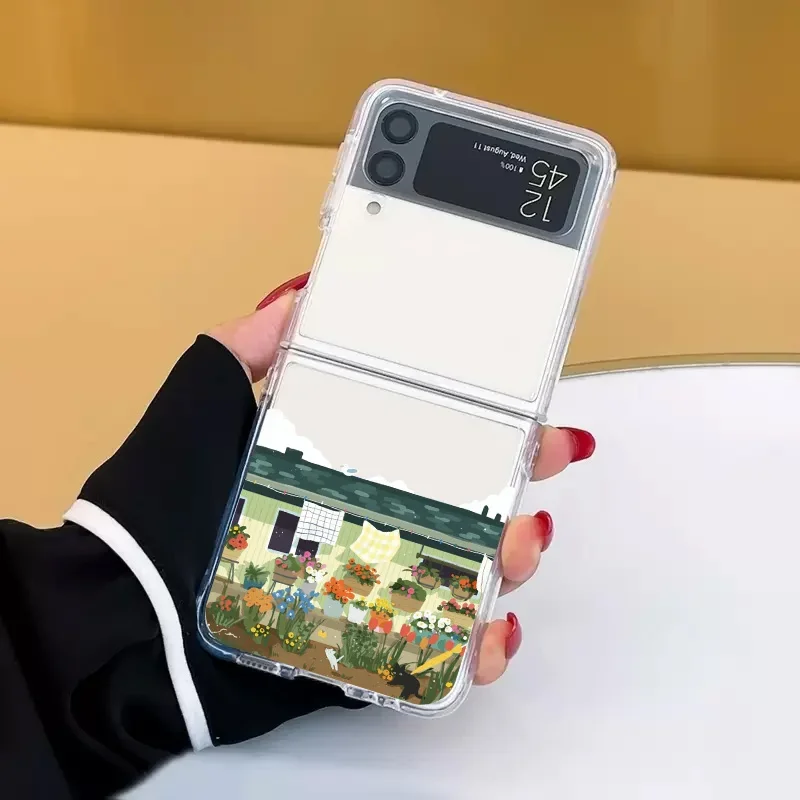 Retro Van-Gogh Black Cat Transparent Clear Phone Case Cover
