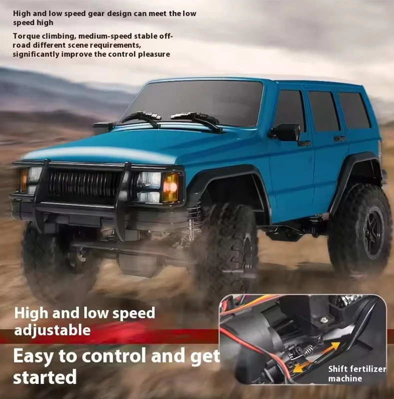 Nuova Auto Fuoristrada Telecomandata in Scala 1:18 con Fari Collegati, Proporzioni Complete, 2.4G, 4WD, Modello di Pickup, Giocattolo Regalo