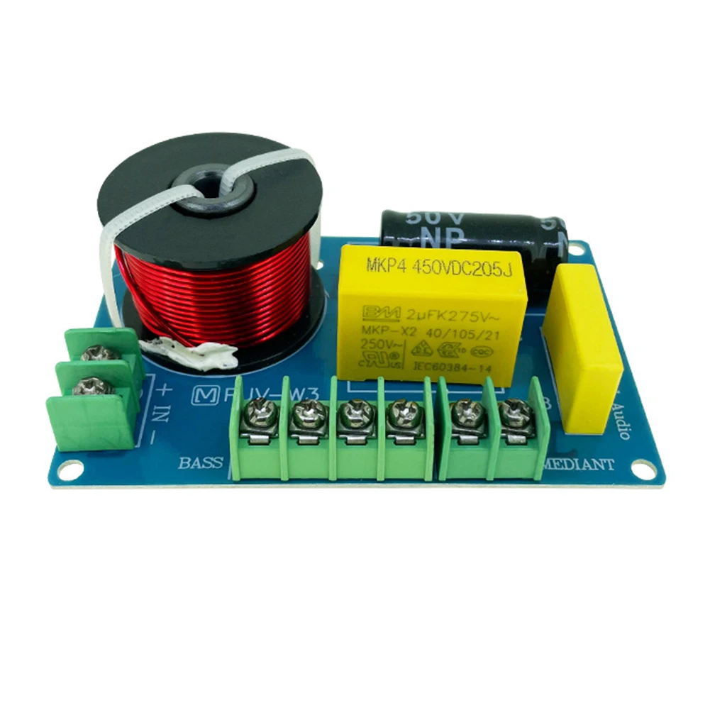 200W Audio Woofer Crossover Filter Mkp Metal Film Audio Hifi Filter Circuit Board Bookshelf Audio Per Altoparlanti Da 3.5/4/4, 5-8 Pollici