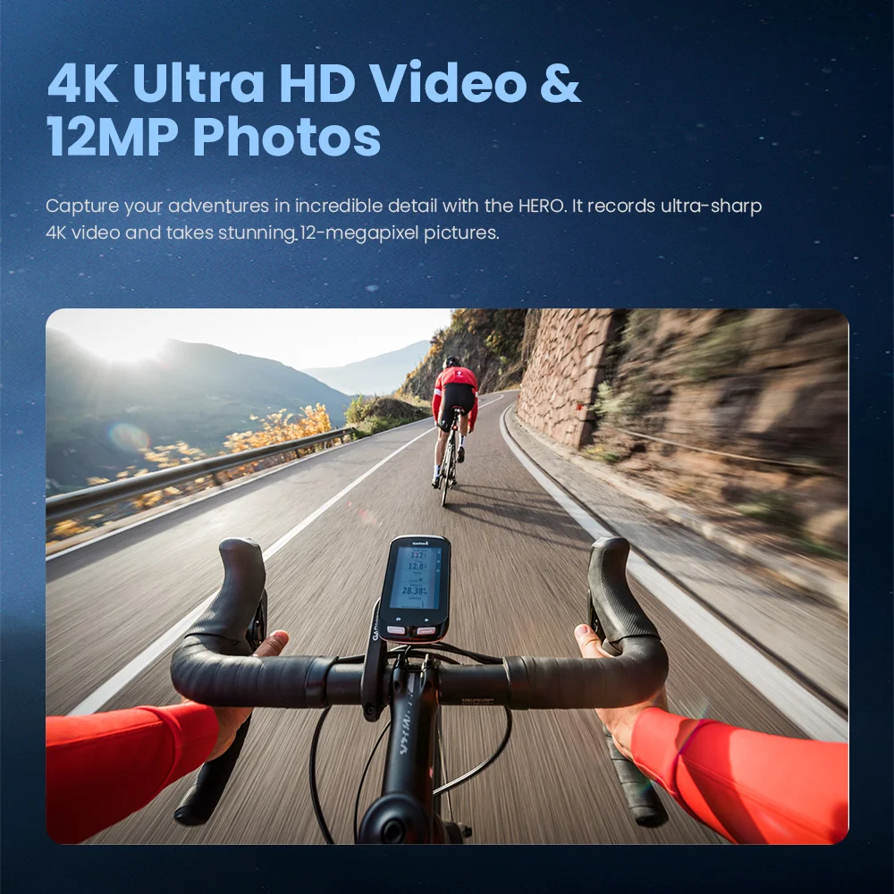 고프로 히어로 4K 컴팩트 액션 카메라 4K 30 HD 비디오 소형 비디오 레코더 고프로 스포츠 카메라