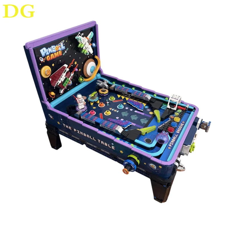 Mini Pinball Machine in Building Blocks with English Assembly Manual