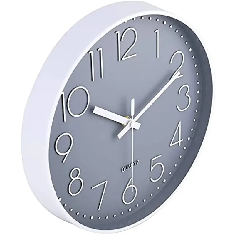 12inch Clock Wall Decor House Decoration Simple Silent Quartz Non-Ticking Classic Digital Home Living Room Decoration 30cm Clock