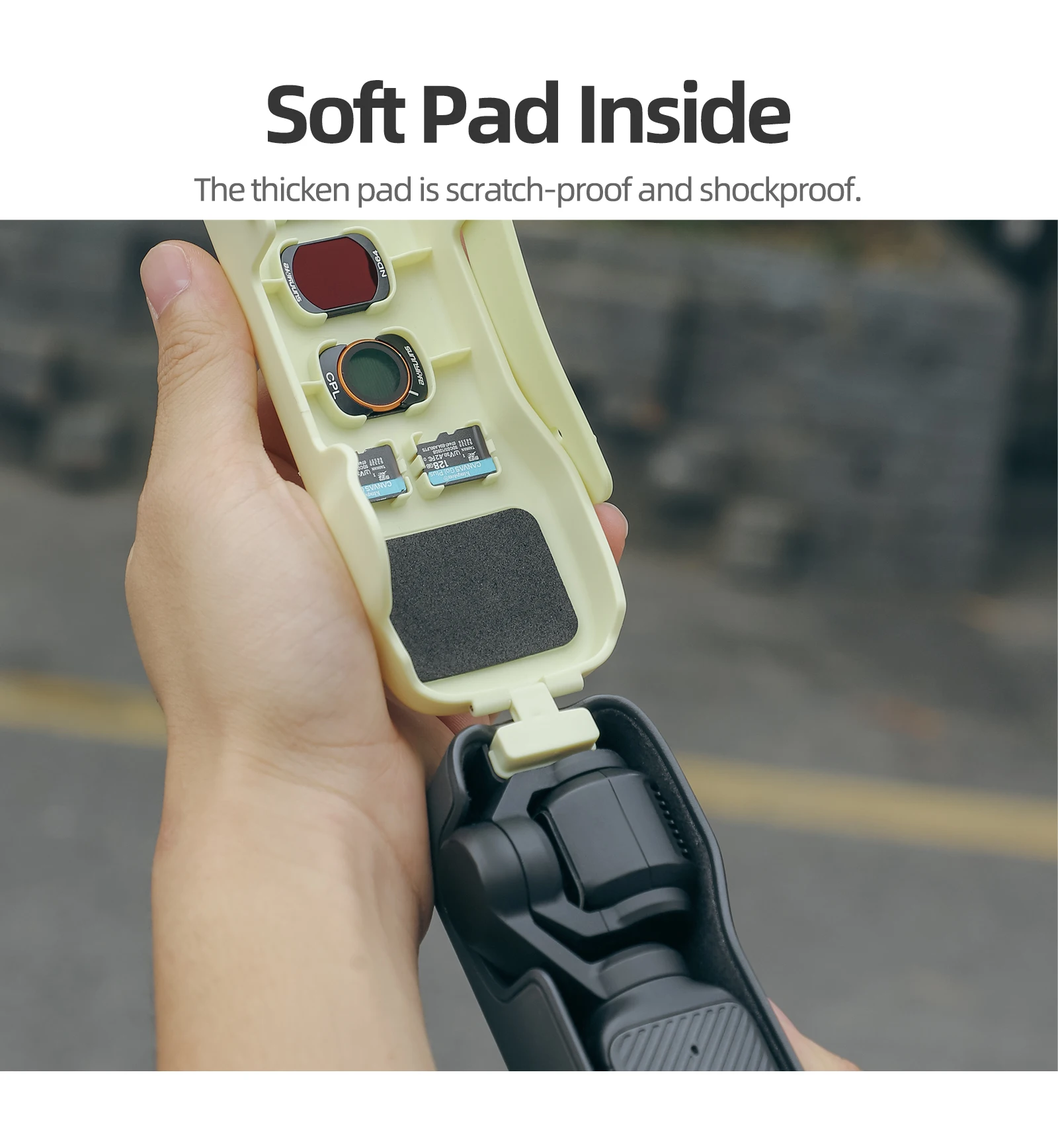 Für DJI Osmo Pocket 3, Schutzhülle, Kameraobjektiv, Displayschutzfolie, Anti-Fall-Oberabdeckung, Aufbewahrung mit Filter, Bring-Seil – Detail 11