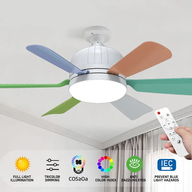ventilador luz led de techo e27 socket fan light AC hogar home cooling cold cocina celling living room ampoule ventilateur fan 2
