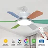 ventilador luz led de techo e27 socket fan light AC hogar home cooling cold cocina celling living room ampoule ventilateur fan 2