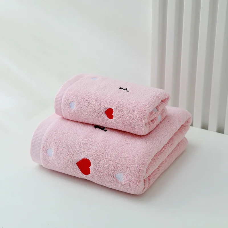 Love Embroidery Bathrooms Accessories For Home Garden Large Shower Bath Towels Beach Large and Thick Bath Towel Gym Spa Hotel 6