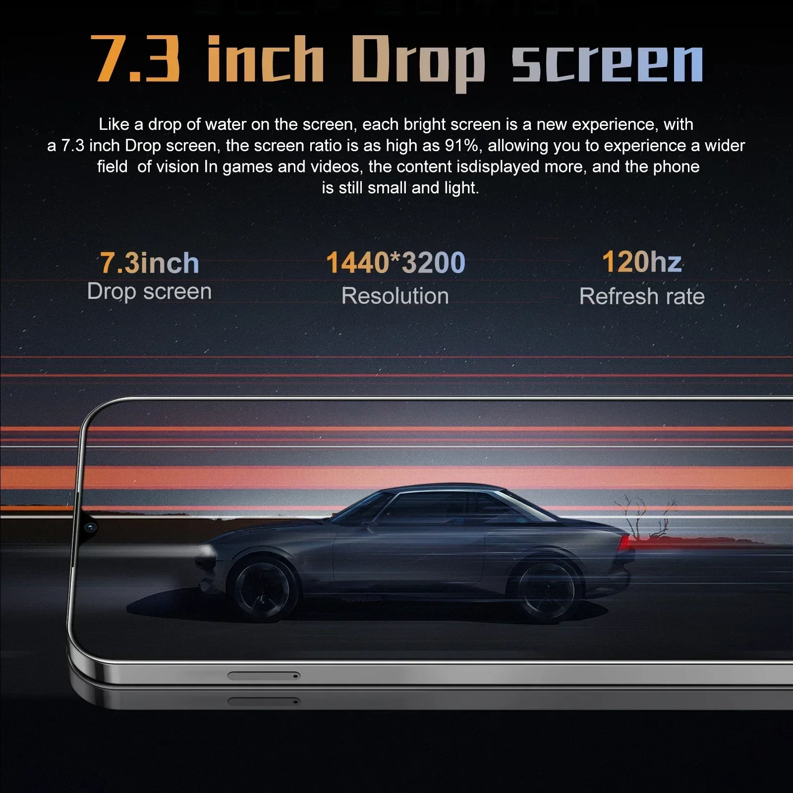 Original Pova 6 Pro Smartphone 5G Snapdeagon8 Gen3 7.3inch 22G+2T CellPhone Dual SIM MobilePhone 50+108MP Android14 Unlocked NFC 3