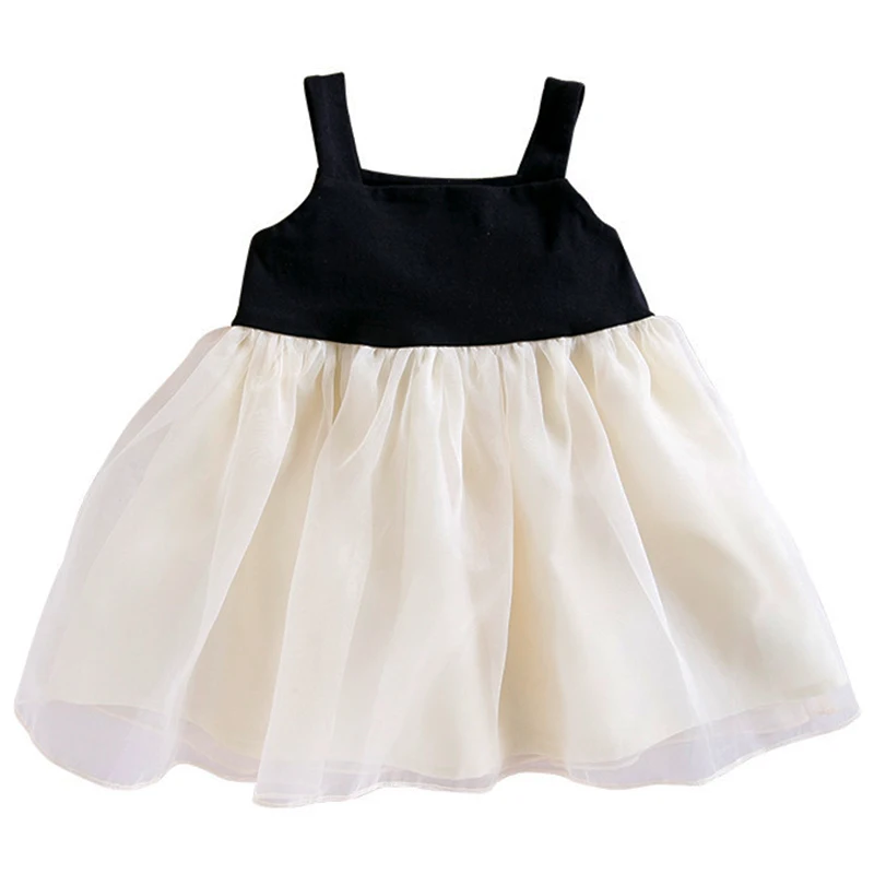 

2024 летняя одежда для маленьких девочек Корейская Милая Кружевная принцесса без рукавов роскошное платье на день рождения платья для новорожденных BC1281