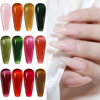 NAILCO Smalto Semipermanente in Gel 15ml, Vernice UV Soak Off per Nail Art, Base e Top Coat, Senza TPO