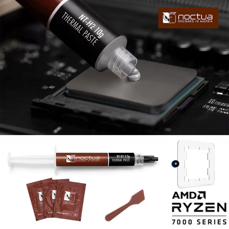 Noctua Nt-h1 3.5g 10g Am5 sw Edição Pasta de Graxa Condutiva Térmica para Notebook Graphics Cpu Cooler Gpu Chassis Cooling - Imagem 2