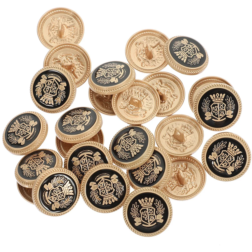 

30 Pcs Clothing Button Suit Vintage Decor Zinc Alloy Decorative Clothes Buttons