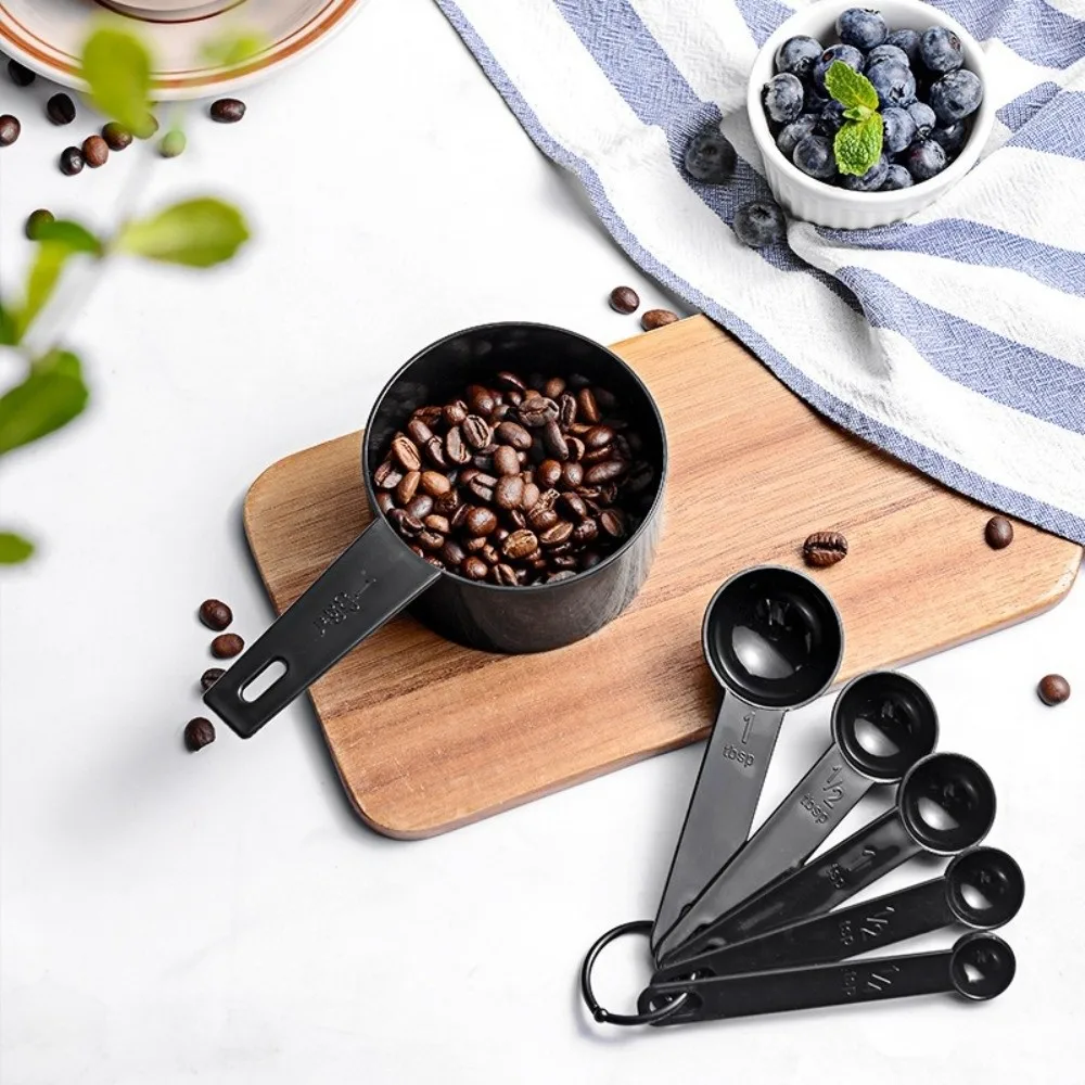 10pcs/set Stackable Kitchen Measuring Spoon Accurate Measurement Plastic Cooking Scale Tool with Scale Multipurpose