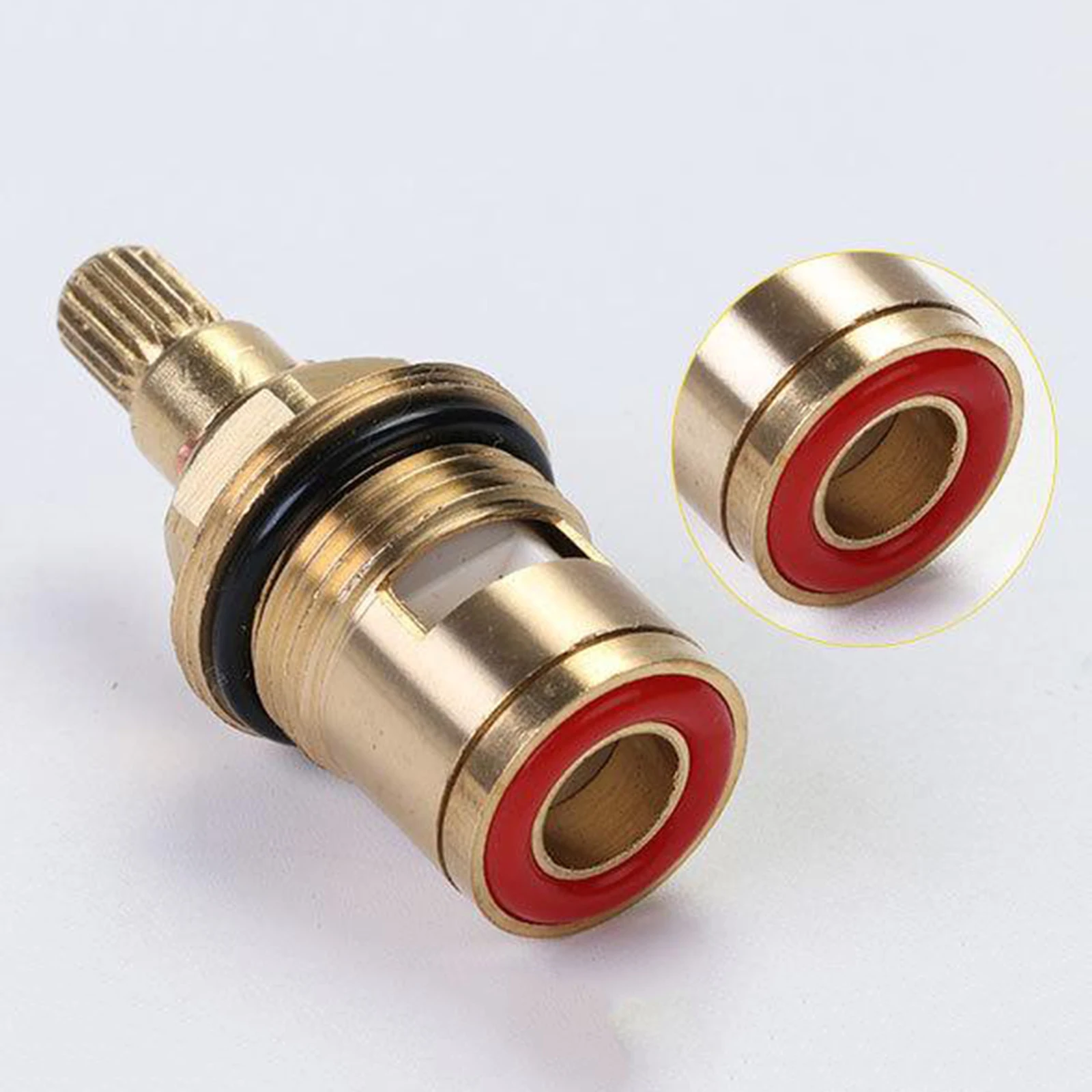 1/2pc Universal Replacement Tap Valves Brass Ceramic Disc Cartridge Inner Faucet Valve for Bathroom Clockwise or Anti-clockwise faucet valve faucet cartridge