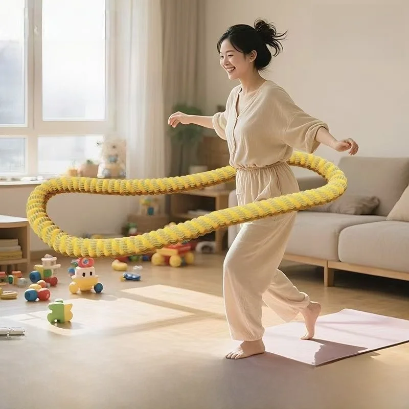 조용한 소프트 훌라후프 가중 소프트 바디 지방 연소 복부 슬리밍 피트니스 홈짐 장비 복부 강화 지방 감소