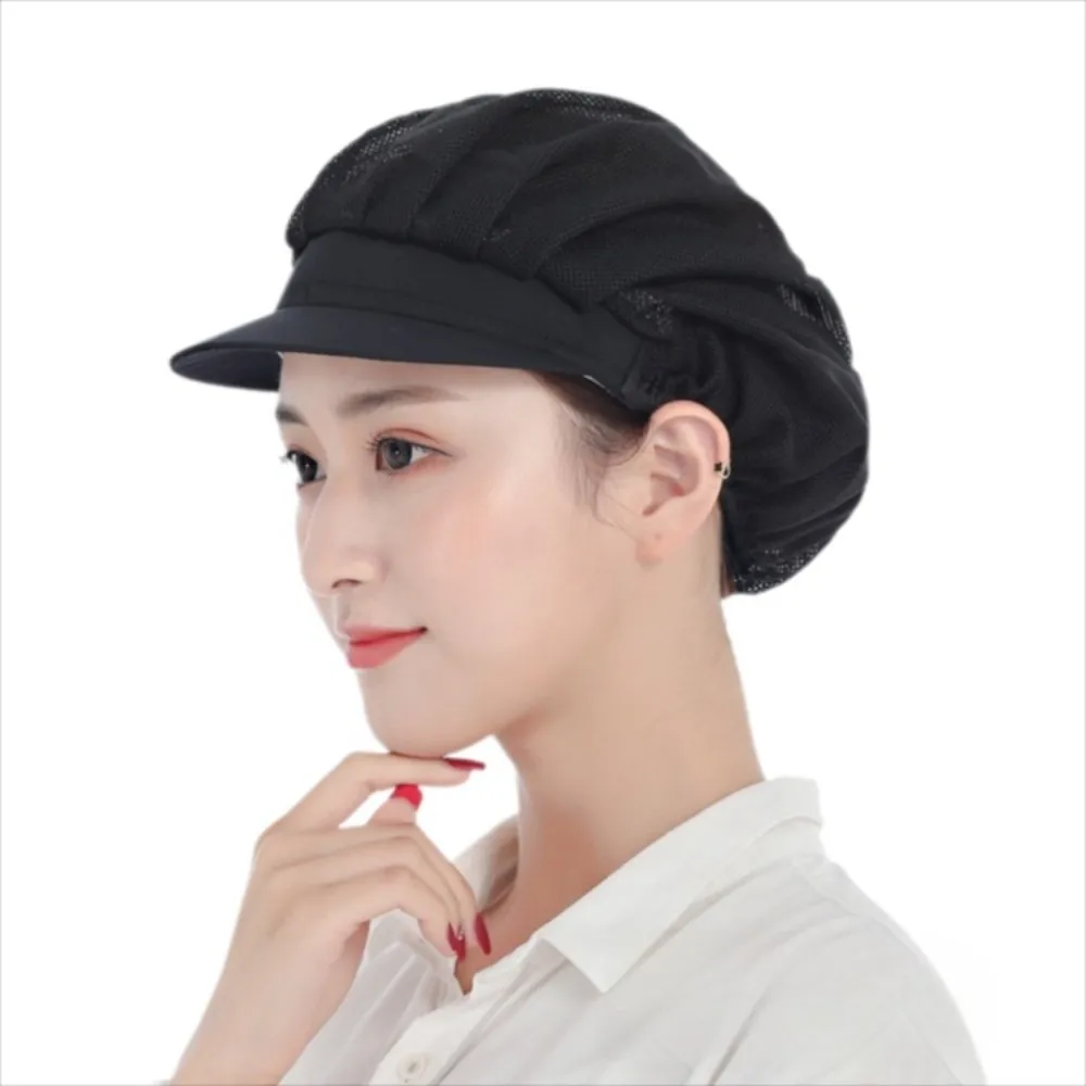 Hygienic Design Chef Hat Oil-Resistant Dustproof Feature Cooking Cap Smoke-Proof Hairfall Prevention Kitchen Work Hat