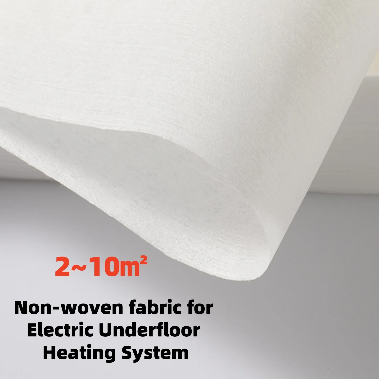 2 ~10 ㎡   จัดส่งฟรี ผ้าไม่ถักทอสำหรับระบบทำความร้อนใต้พื้นแบบไฟฟ้า ป้องกันความชื้น 1