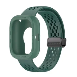 Silicone Strap and Bumper Protective Shell Cover for redmi watch 4 (Green)