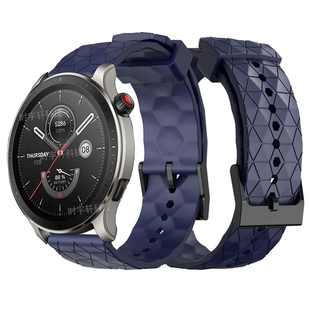 22mm Band For Amazfit GTR 4 3 Pro 2 2e GTR47mm / Amazfit Pace 2S Stratos+  Silicone Strap Bracelet ремешок correa Accessories - AliExpress