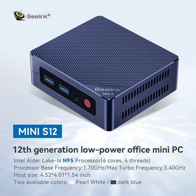 Beelink Mini S12 N95 S12 PRO N100 Fanless Mini Pc DDR5 8G Beelink Mini S12 N95 S12 PRO N100 Fanless Mini Pc DDR5 8G