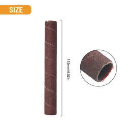 1pc Sanding Paper Sleeve 80/150/240 Grit Mixed Vibrating Spindle Sander Sleeves For Metals Plastics Wood Jade Polish Accessories
