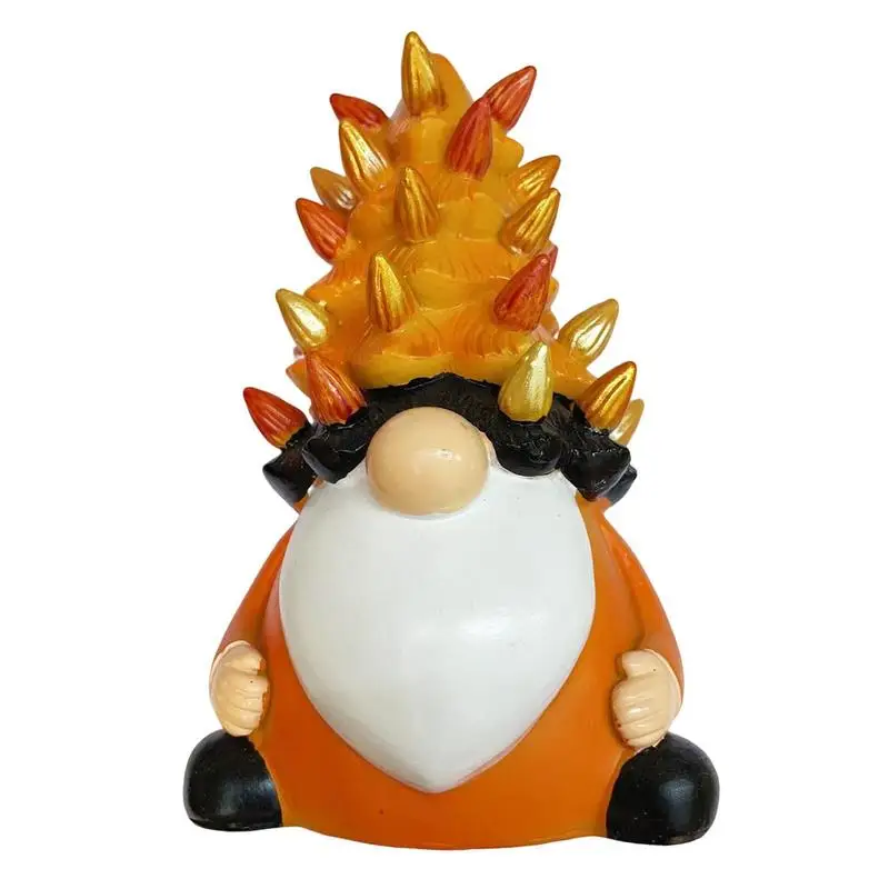 

Thanksgiving Gnomes Resin Gnome Pumpkin Ornaments Garden Fairy Statue Gnome Figurines Holiday Autumn Decorations For Yard Home