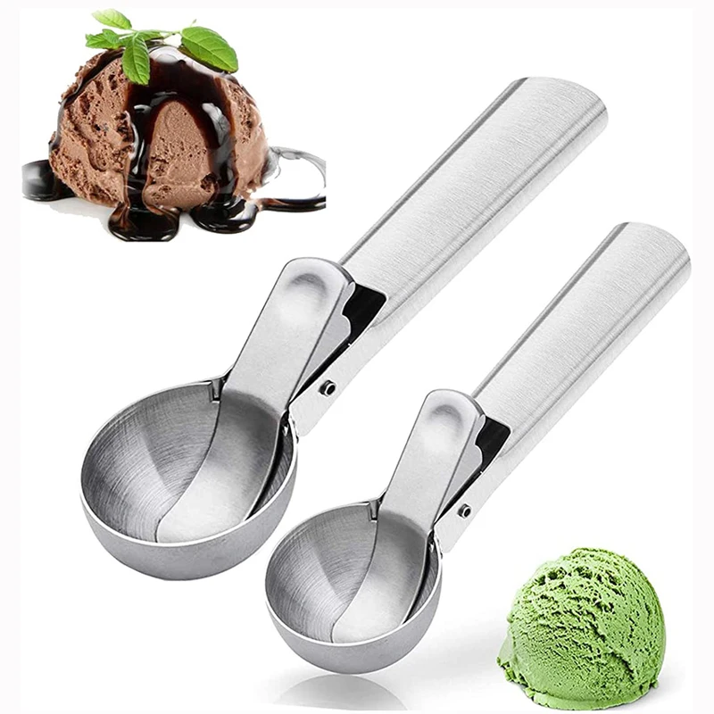 Stainless Steel Ice Cream Spoon Melon Baller Scoop Kitchen Tool Samfox Fruit Spoon 