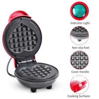 Mini Waffle Maker Bubble Egg Cake Oven Breakfast Love Heart Small Waffle Maker Cooking Appliance for Children's Birthday Parties 5