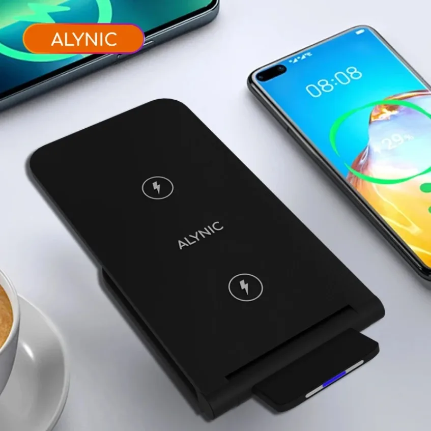 100W Wireless Charger Desktop Foldable Phone Charger Pad For iPhone 16 15 14 13 12 Pro Max Samsung S24 S23 Fast Charging Station