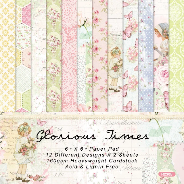 Pink Vintage Scrapbook Paper