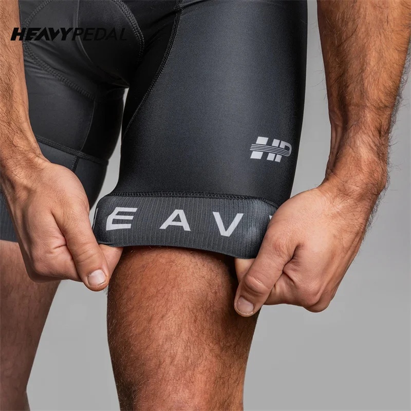 Heavypedal Cycling Bib Shorts Men Outdoor Bike 16D Padded Riding Bib Tights MTB Bicycle Cycling Shorts Summer Quick Dry