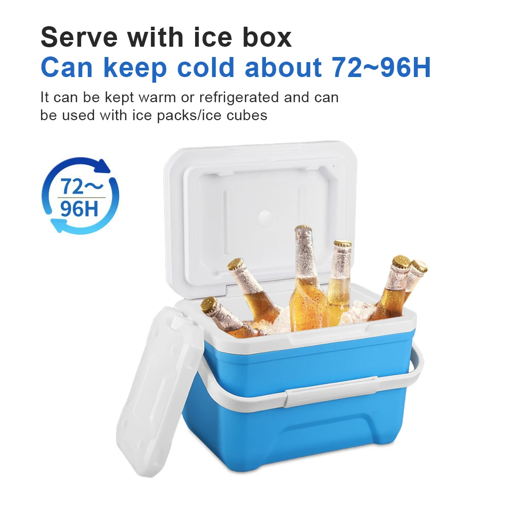 6L Insulated Portable Cooler Large Capacity Food Storage Box Heat Preservation 96H Drink Cooling Bucket for Beach Picnic Camping