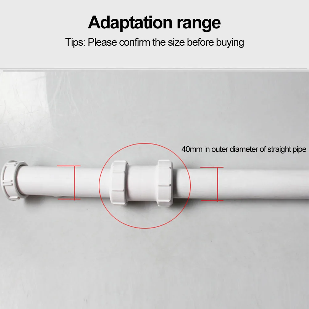 Compatible Drainage Adaptor Water Flow Connector Pipe As Shown Basin Drain Pipe Easy Installation Leak-proof Design
