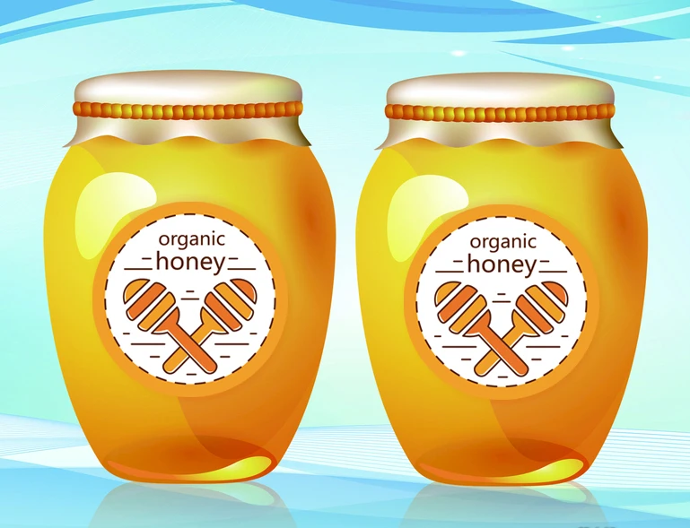 100 Pcs of Honey Jar Label Stickers