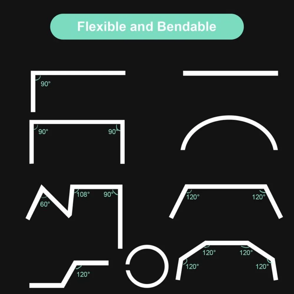 Curtain Rail White Modern Style Visible Track Nano Silencer Curtains Accessories Plastic Bendable Curtain Track