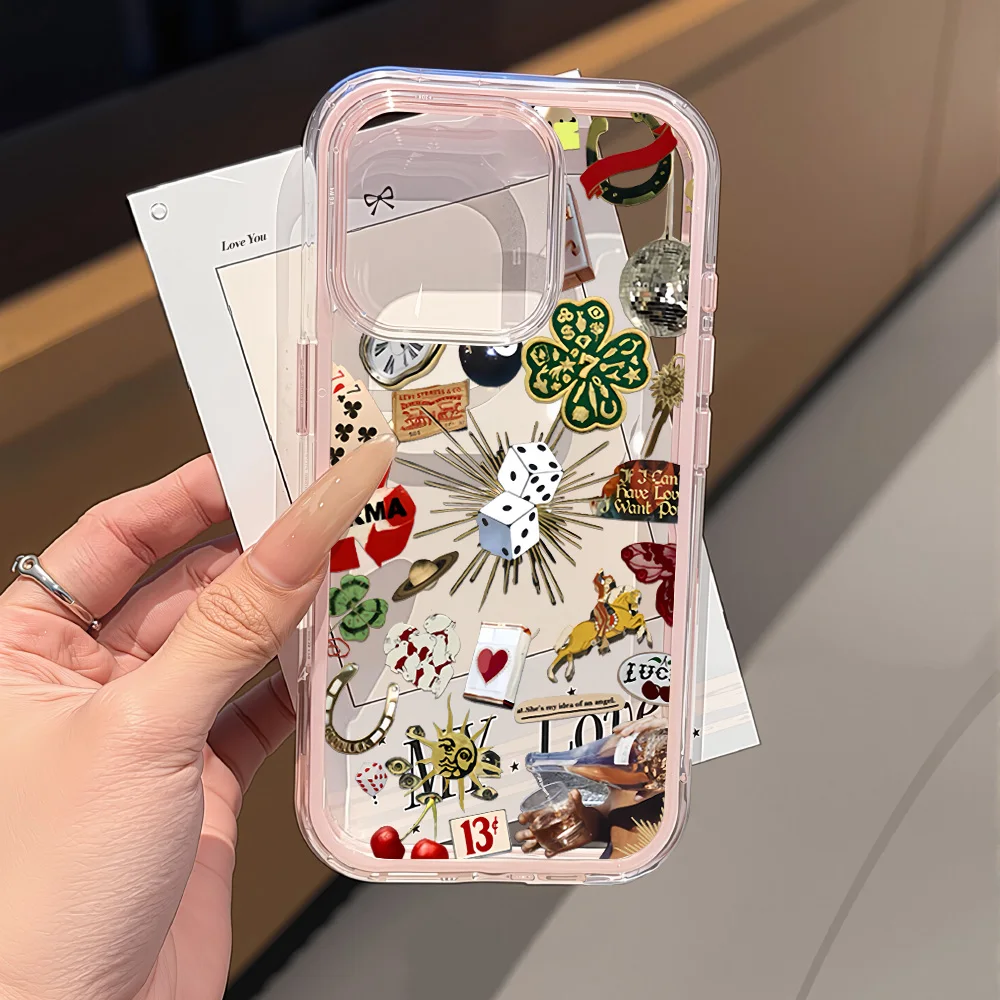 Dual-Color Transparent Silicone Protective Phone Cover