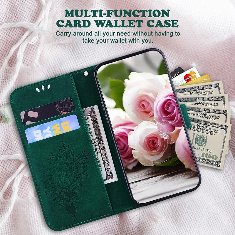 Premium Stand Flip Wallet Phone Case - Sleek and Versatile Protection Cover