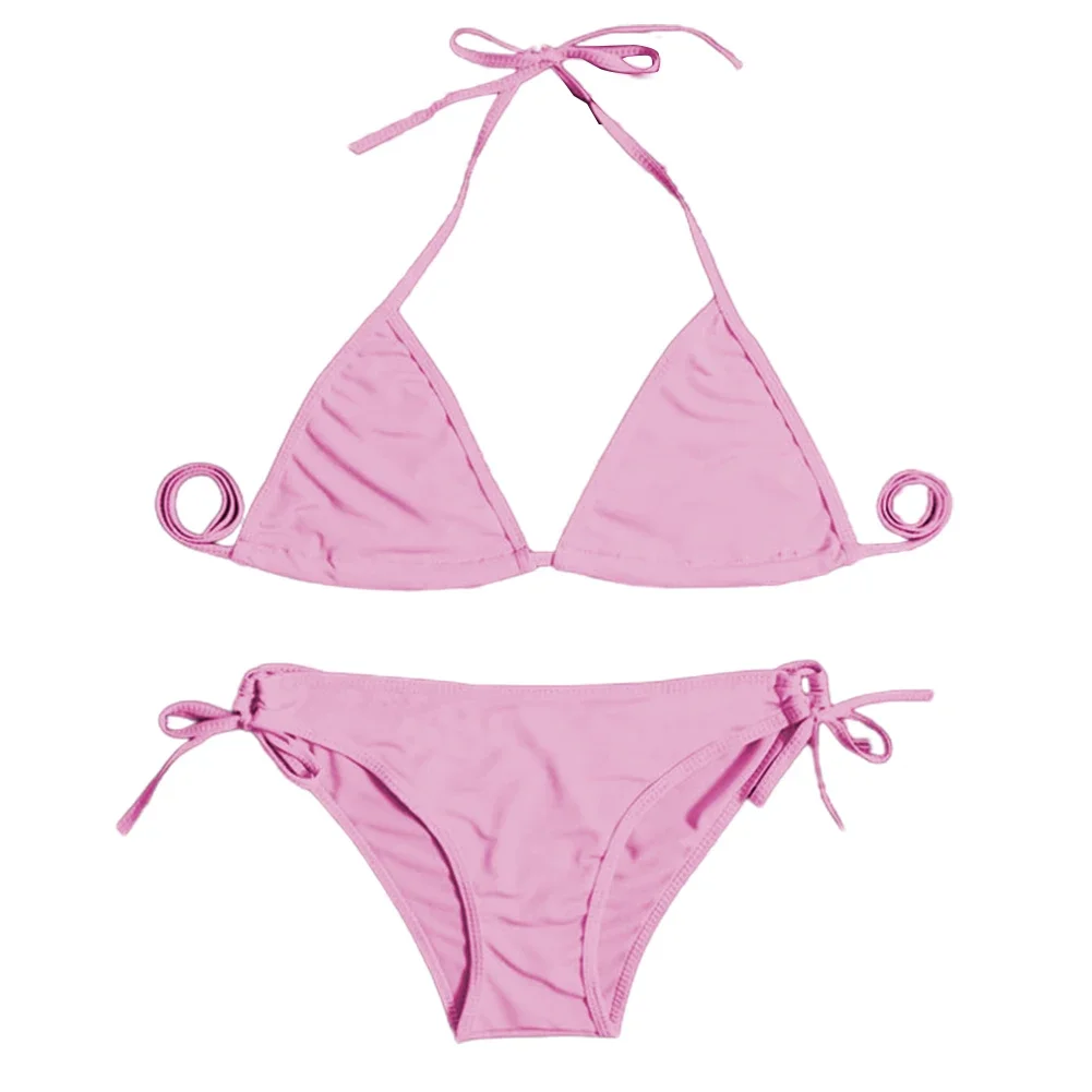 Women Swimsuit Women Thong Bikini Set Bandage Style Brazilian Swimwear Summer Accessories For Vacation Holiday Beach Pool