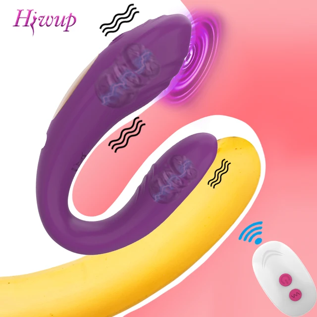 Wireless Remote Control Vibrator Female Dual Motor U Shape Clitoris Stimulator Dildo Wearable Sex Toys for Women Couple Adult 18 1