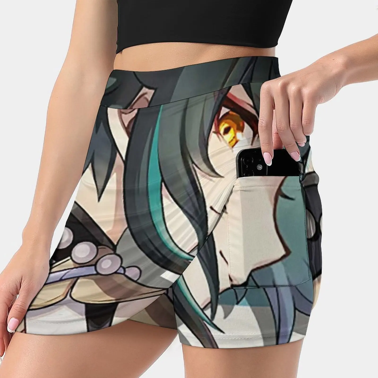 

Xiao Genshin Impact Character Women's skirt Aesthetic skirts New Fashion Short Skirts Genshin Impact Genshin Game Gaming